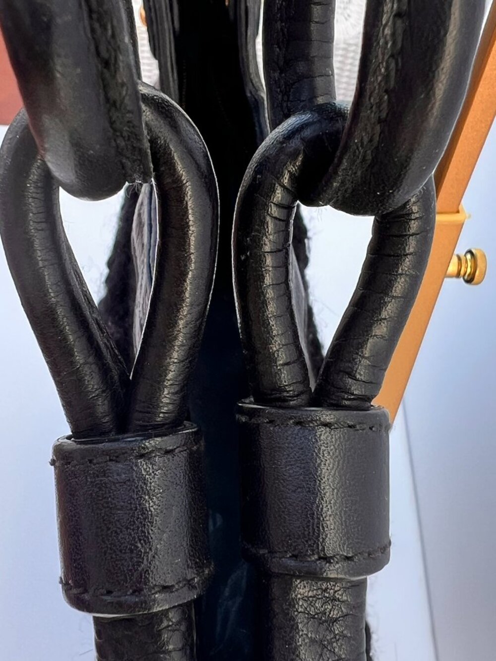 FERRAGAMO Black Fringe Knit Leather Hobo Bag Y2K - Picture 12 of 12
